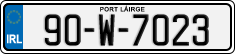 License plate of Ireland, Regular plates
