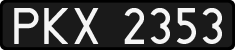 License plates of Poland, 1976 year system