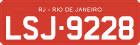 License plate of Brazil, Commercial vehicles (1990)