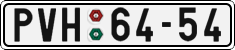 License plate of the Czech Republic, Cars (1960)