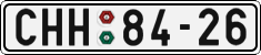 License plate of the Czech Republic, Cars (1960)