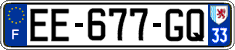 French license plate, SIV (ordinary)