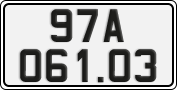 License plate of Vietnam, Cars