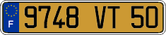 French license plate, FNI