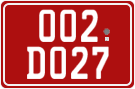 License plate of Georgia, Diplomatic