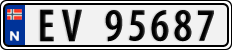 License plate of Norway, Cars