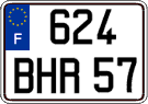 French license plate, FNI