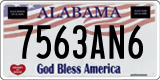 Alabama, God Bless America (1234AB5)