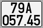 License plate of Vietnam, Cars