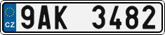 License plate of the Czech Republic, Cars (2001)