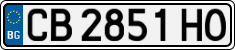 License plate of Bulgaria, Cars