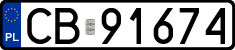 License plates of Poland, Regular car plates