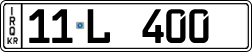 License plate of Iraq, 2022 year system