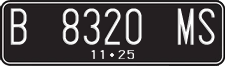 License plate of Indonesia, Regular plates