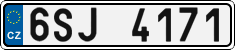 License plate of the Czech Republic, Cars (2001)