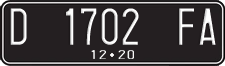 License plate of Indonesia, Regular plates