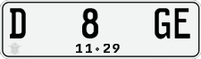 License plate of Indonesia, Regular plates