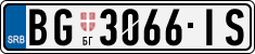 License plate of Serbia, Cars