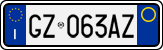 License plate of Italy, Cars (1994 year series)