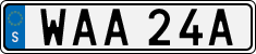 License plate of Sweden, Regular plates