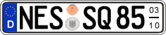 German license plate, Seasonal plates