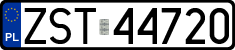 License plates of Poland, Regular car plates