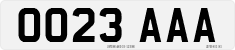 License plate of the United Kingdom, 2001 year system