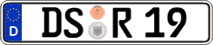 German license plate, Regular plates