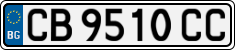 License plate of Bulgaria, Cars
