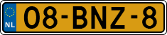 License plate of the Netherlands, Heavy Commercial Vehicles (1994 system)