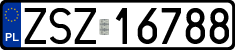 License plates of Poland, Regular car plates