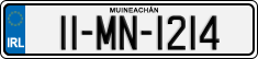 License plate of Ireland, Regular plates