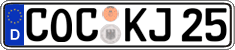 German license plate, Regular plates