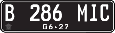 License plate of Indonesia, Regular plates