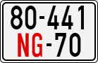 License plate of Vietnam, Diplomatic