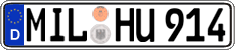 German license plate, Regular plates