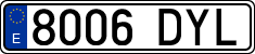 License plates of Spain, Ordinary (2000)