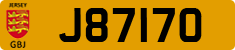 License plate of Jersey, Regular plates (J123456)