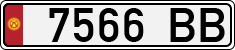 License plate of Kyrgyzstan, Organizations (1994)