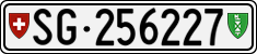 License plate of Switzerland, Cars