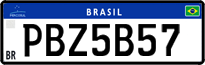 License plate of Brazil, Private owners (Mercosul)
