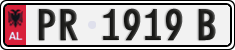 License plate of Albania, Cars (1993)