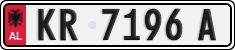 License plate of Albania, Cars (1993)