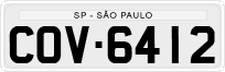 License plate of Brazil, Private owners (1990)