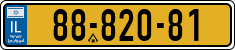 License plate of Israel, Regular plates