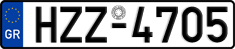 License plate of Greece, Cars