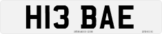 License plate of the United Kingdom, 1983 year system