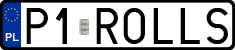 License plates of Poland, Vanity Plates