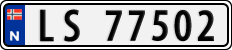 License plate of Norway, Cars