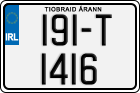 License plate of Ireland, Regular plates